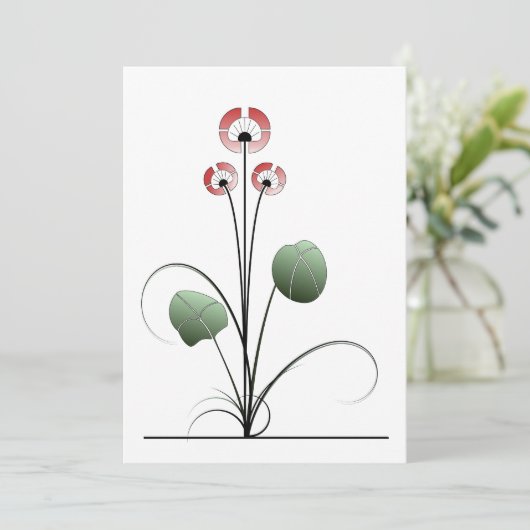 Ikebana kaart (Staand voorkant)