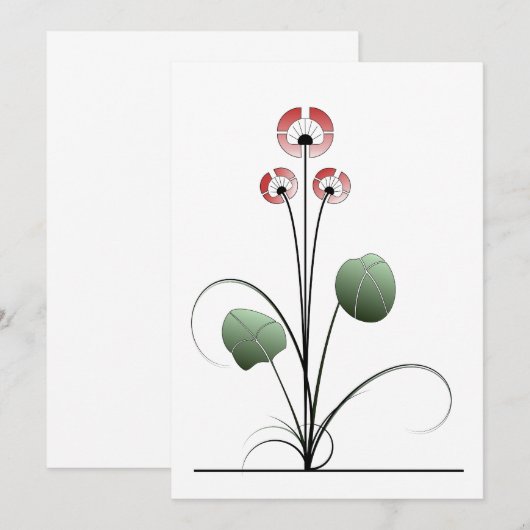 Ikebana kaart (Voorkant / Achterkant)