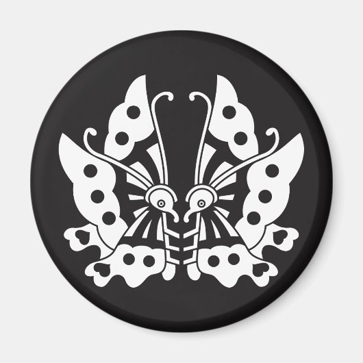 Ikeda met vlinders magneet (Voorkant)