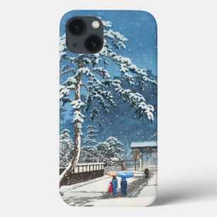 Ikegami Honmonji Tempel Kawase Hasui shin hanga iPhone 13 Hoesje