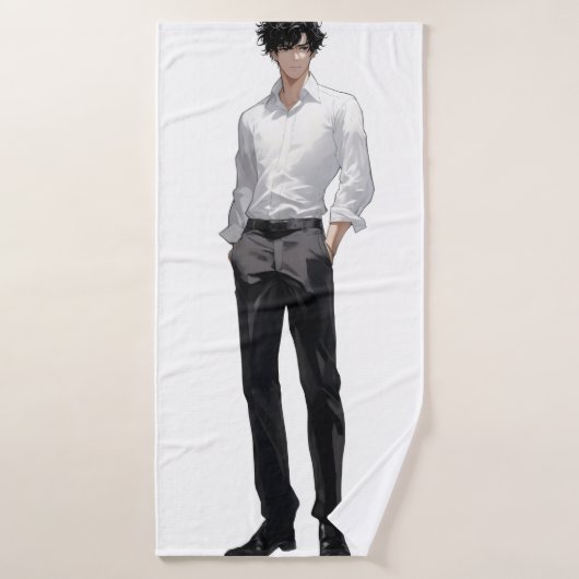 Ikemen Anime Man Badhanddoek (Badhanddoek)