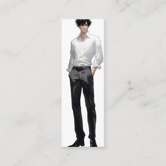 Ikemen Anime Man Mini Visitekaartje (Voorkant)