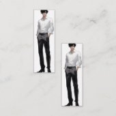 Ikemen Anime Man Mini Visitekaartje (Voorkant / Achterkant)