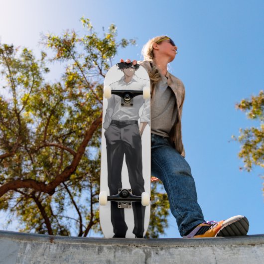 Ikemen Anime Man Persoonlijk Skateboard (Buiten 1)