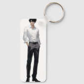 Ikemen Anime Man Sleutelhanger (Achterkant)