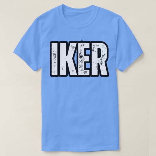 Iker naam cadeau verjaardagsfeestdag Jubileum T-shirt (Design voorkant)