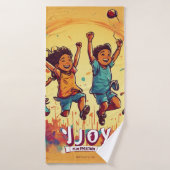 #IkHouVanZazzleJoyHanddoek Badhanddoek (Badhanddoek)