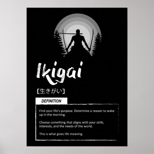 Ikiagai - Japans concept voor succes Poster (Voorkant)