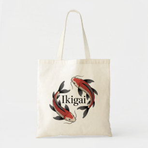 Ikigai Koi Symbool van Betekenisvol Leven en Groei Tote Bag