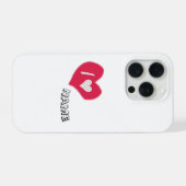 “Ik🤍Jou Hart – Cute Romantische Cadeau Design” iPhone Hoesje (Achterkant horizontaal)