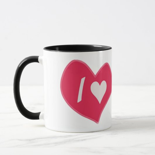 “Ik💕Jou Hart – Cute Romantische Cadeau Design” Mok (Links)