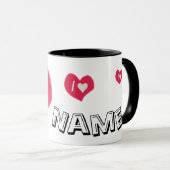 “Ik💕Jou Hart – Cute Romantische Cadeau Design” Mok (Voorkant rechts)