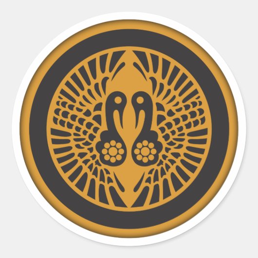 Ikko Ikki Rebellion Kamon Ronde Sticker (Voorkant)