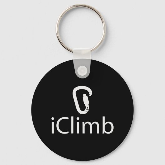 Iklim Fun Rock-klimmer Cute Climate Humor Sleutelhanger (Voorkant)