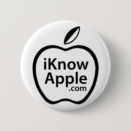 iKnow Apple-Button Ronde Button 5,7 Cm (Voorkant)