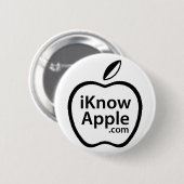 iKnow Apple-Button Ronde Button 5,7 Cm (Voorkant /achterkant)