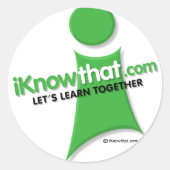 iKnowthat.com Logo Stickers (Voorkant)