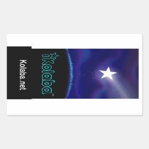 iKolaba Zoek je innerster ster ticker Rechthoekige Sticker