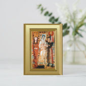 Ikon of a Coptic Saint Briefkaart (Staand voorkant)