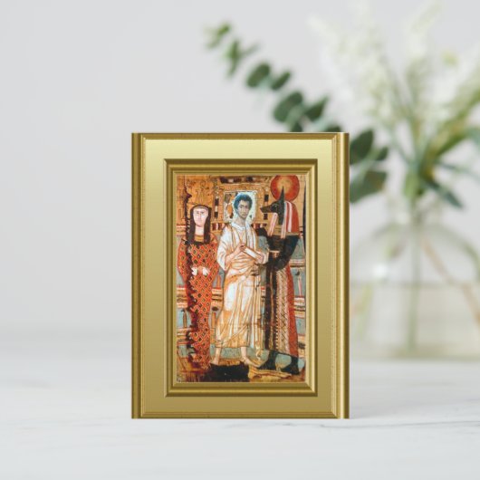 Ikon of a Coptic Saint Briefkaart (Staand voorkant)