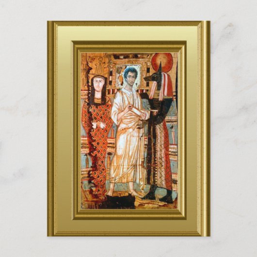 Ikon of a Coptic Saint Briefkaart (Voorkant)