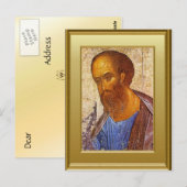 Ikon of St Peter Briefkaart (Voorkant / Achterkant)