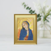 Ikon van de Maagd Mary Briefkaart (Staand voorkant)