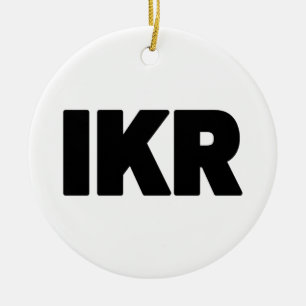 IKR Tekst Slaag Keramisch Ornament