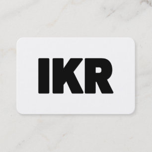 IKR Tekst Slaag Visitekaartje
