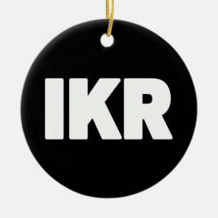 IKR   Tekst Slang Keramisch Ornament