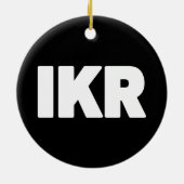 IKR | Tekst Slang Keramisch Ornament (Achterkant)