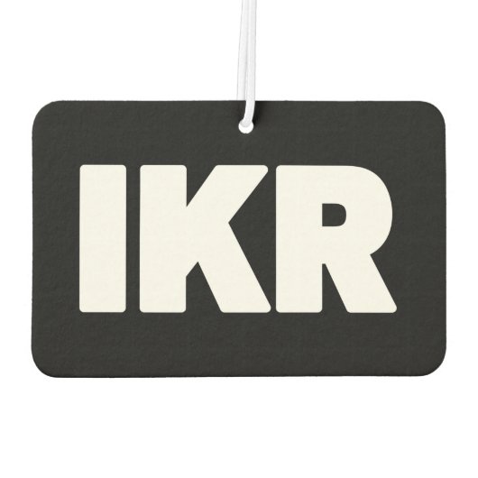 IKR | Tekst Slang luchtverfrisser (Achterkant)