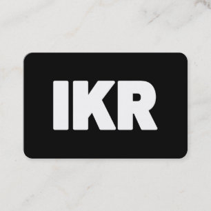 IKR Tekst Slang Visitekaartje