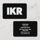 IKR | Tekst Slang Visitekaartje (Voorkant / Achterkant)