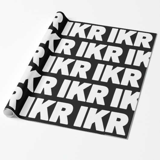 IKR | Tekstlang Verpakkingspapier Cadeaupapier (Uitgerold)