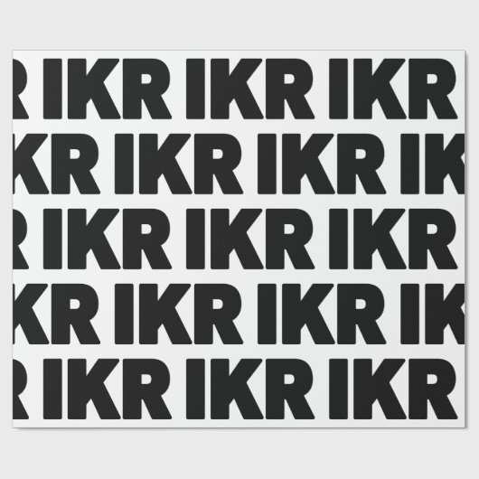IKR | Text Slang Cadeaupapier (Vlak)