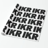 IKR | Text Slang Cadeaupapier (Uitgerold)