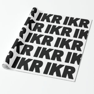 IKR   Text Slang Cadeaupapier