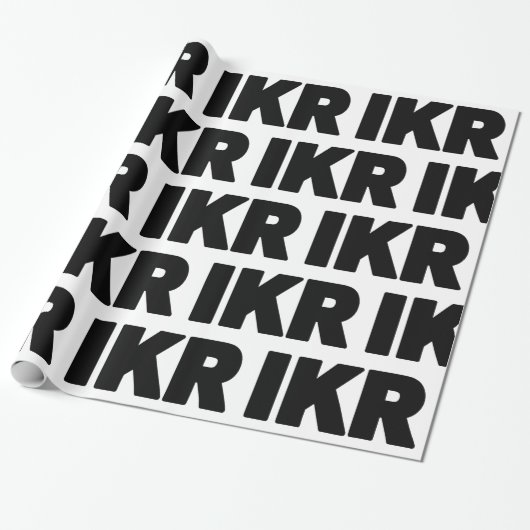 IKR | Text Slang Cadeaupapier (Uitgerold)