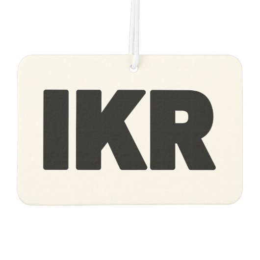 IKR | Text Slang Luchtverfrisser (Achterkant)