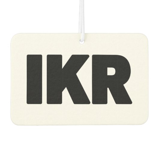 IKR | Text Slang Luchtverfrisser (Voorkant)