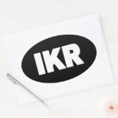 IKR | Text Slang Oval Sticker (Envelop)