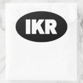 IKR | Text Slang Oval Sticker (Tas)
