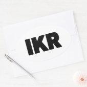 IKR | Text Slang Ovale Sticker (Envelop)