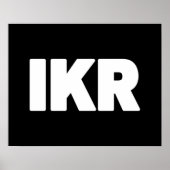 IKR | Text Slang Poster (Voorkant)