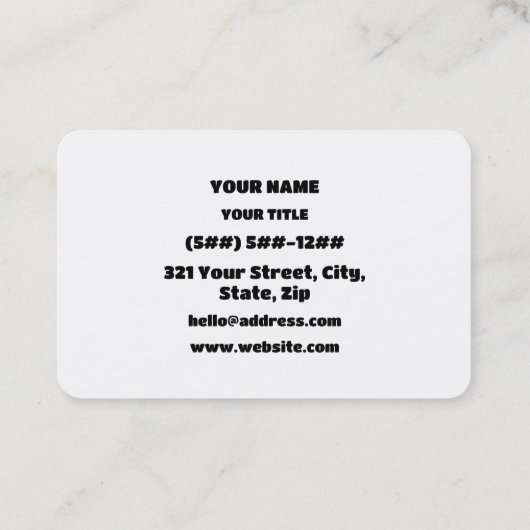 IKR | Text Slang Visitekaartje (Achterkant)