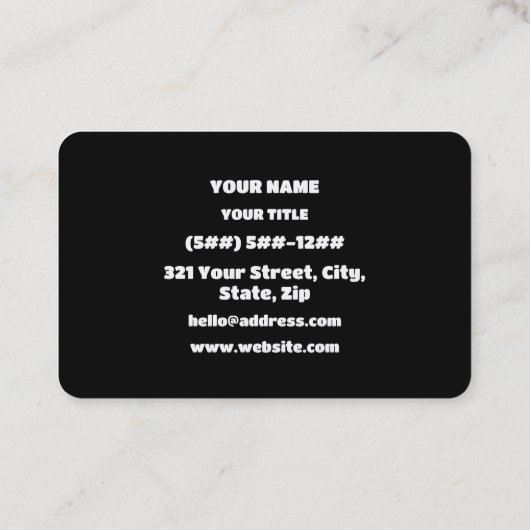 IKR | Text Slang Visitekaartje (Achterkant)