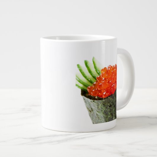 Ikura (Salmon Roe) Gunkan Maki Sushi Grote Koffiekop (Voorkant rechts)