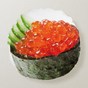 Ikura (Salmon Roe) Gunkan Maki Sushi Rond Kussen
