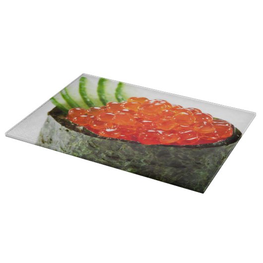 Ikura (Salmon Roe) Gunkan Maki Sushi Snijplank (Hoek)